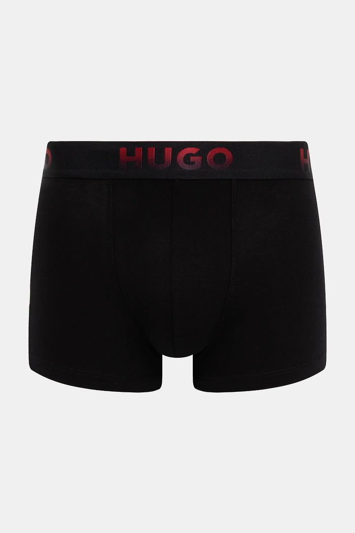 Одяг Боксери HUGO 3-pack TRUNK TRIPLET SPRAY 50549172 чорний