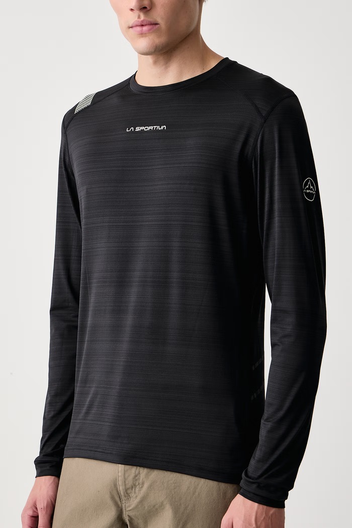Longsleeve sportowy męski Tour La Sportiva ZASL017 czarny