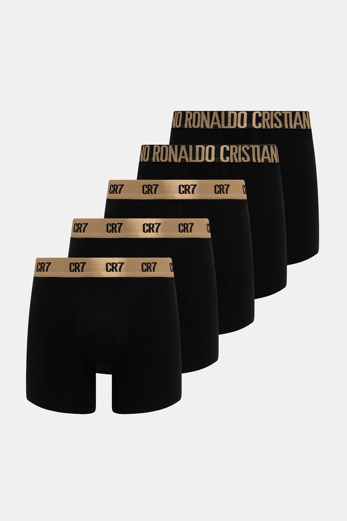Boxerky CR7 Cristiano Ronaldo 5-pack pletenina černá 8125.4900.2321