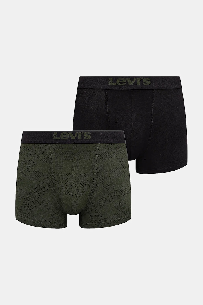Boxerky Levi's 2-pak pletenina zelená 37149.1173