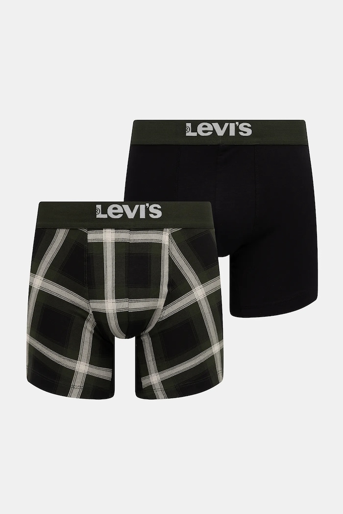 Levi's boxeri 2-pack cu modele verde 37149.1185