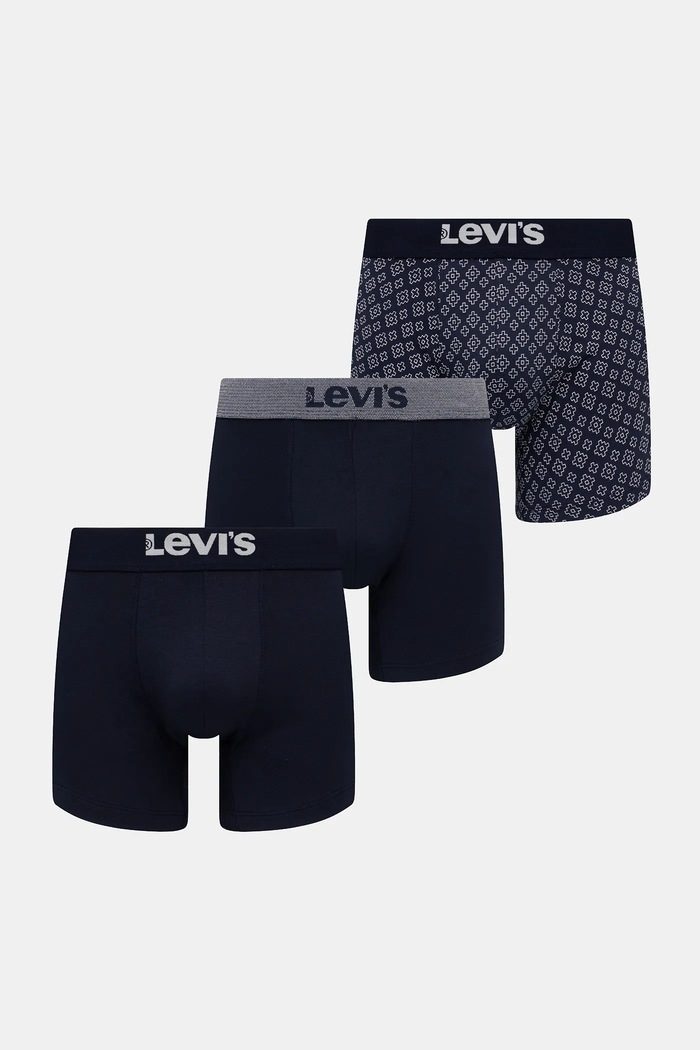 Boxerky Levi's 3-pak potlač tmavomodrá 37149.1186