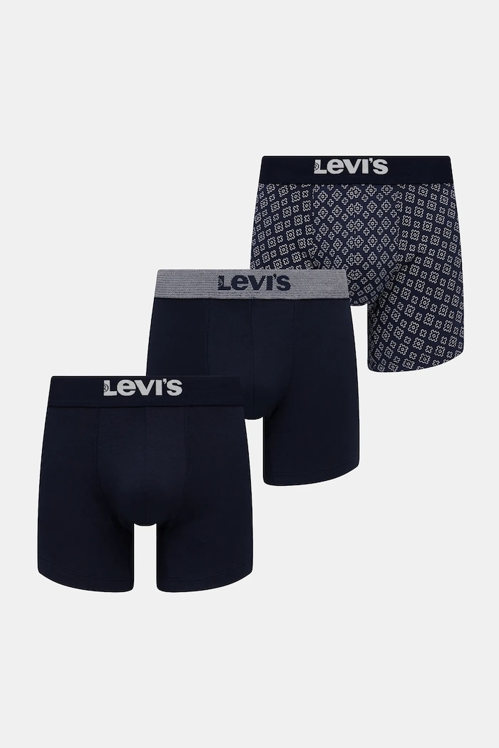 Boxerky Levi's 3-pak potlač tmavomodrá 37149.1186
