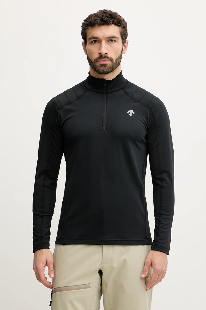 Descente longsleeve funcțional MENS T-NECK Sporturi de iarnă negru DW5FLT02MU