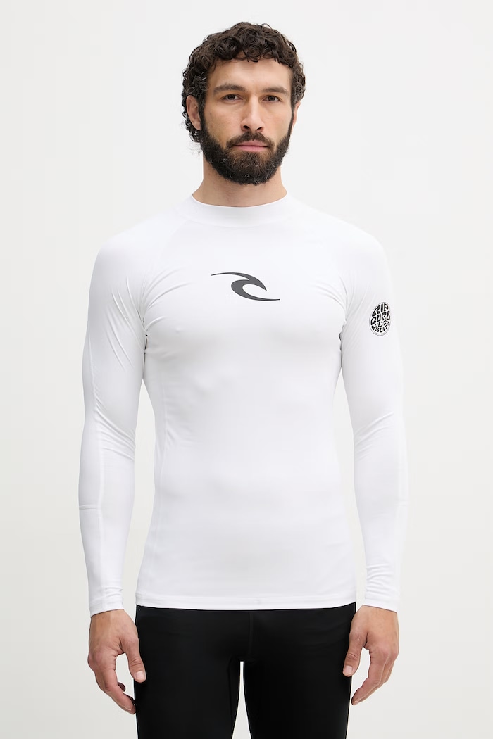 Rip Curl kopalni zgornji del z dolgimi rokavi moški bela 16FMRV