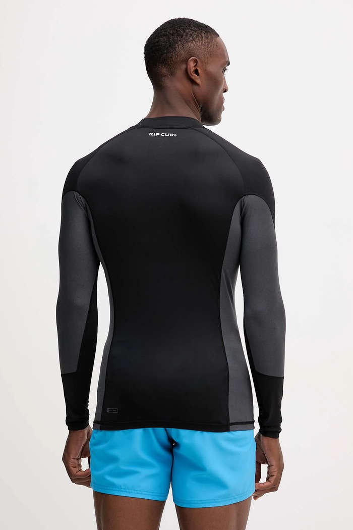 Oblačila Rip Curl kopalni zgornji del z dolgimi rokavi moški 16FMRV črna