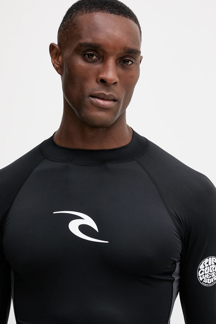 Rip Curl kopalni zgornji del z dolgimi rokavi moški črna 16FMRV