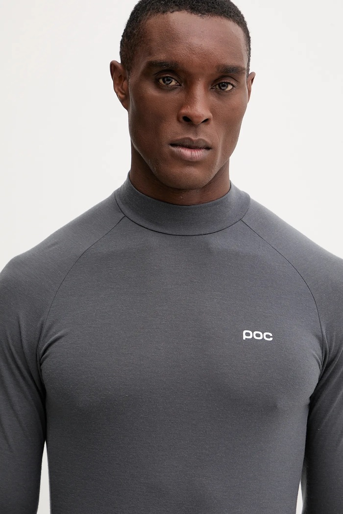 Longsleeve funkcyjny z dodatkiem wełny POC 57032 szary