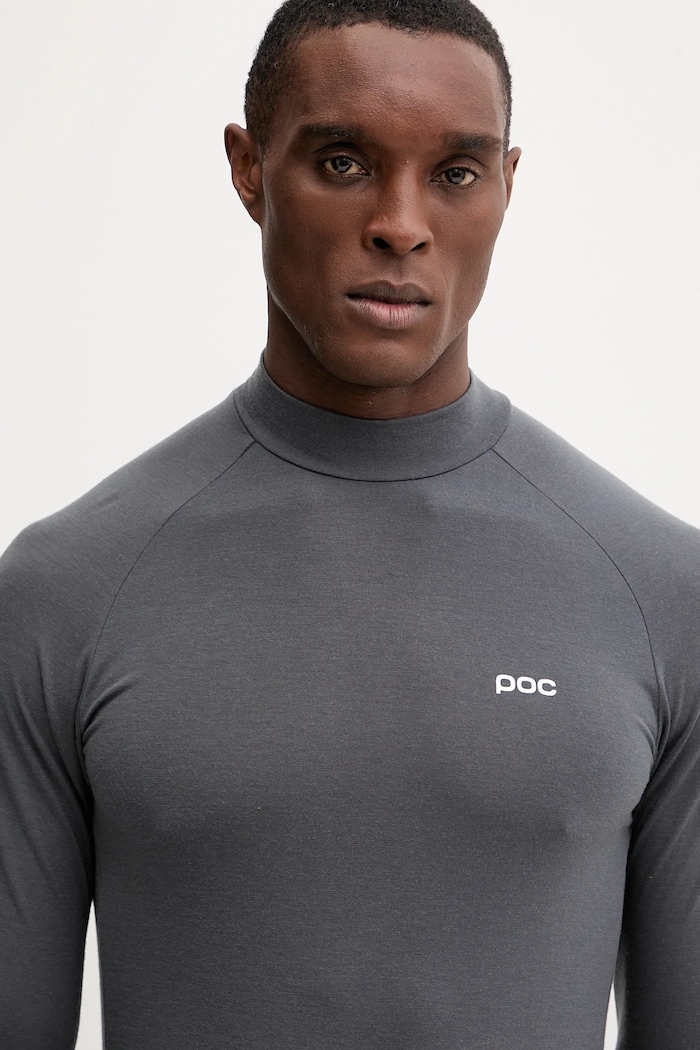 Longsleeve funkcyjny z dodatkiem wełny POC 57032 szary