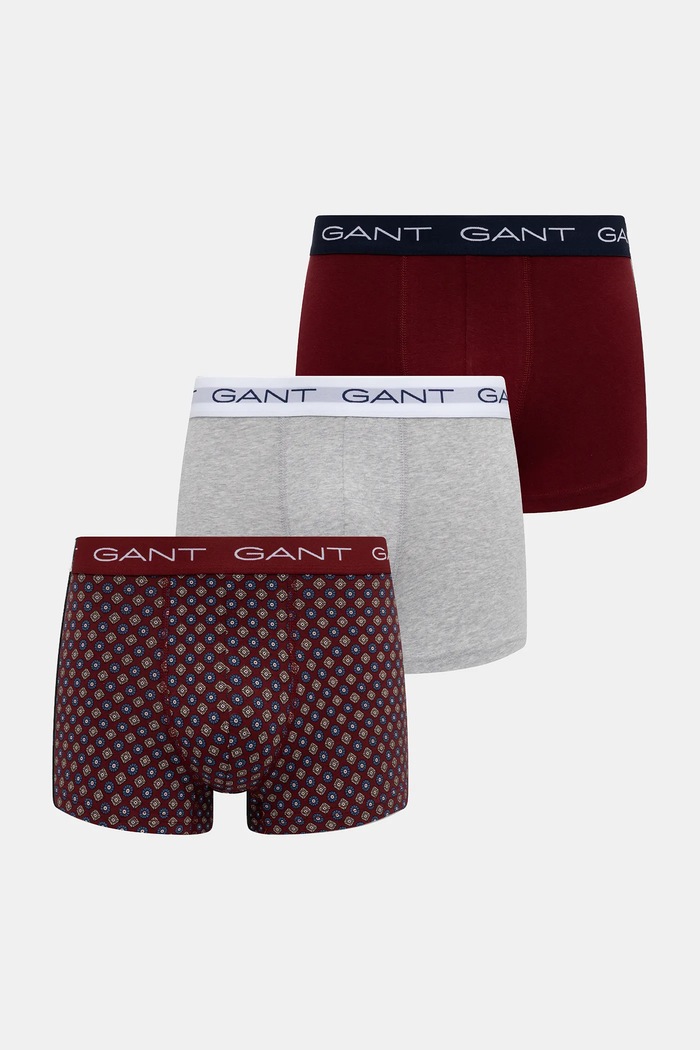 Boxerky Gant 3-pak jednofarebný červená 902533053