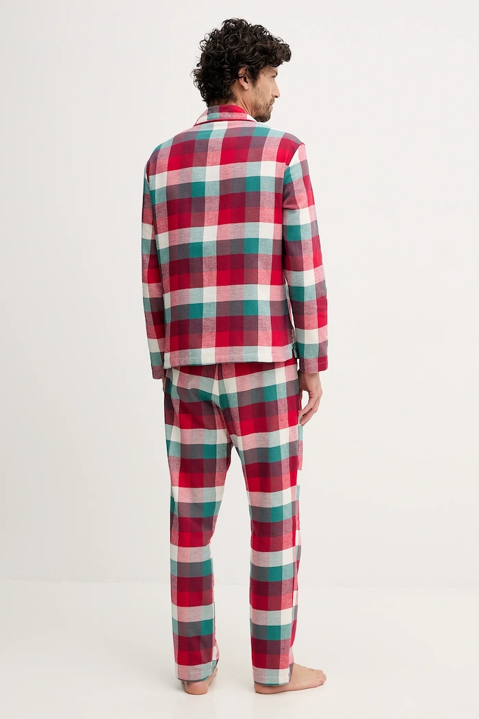 Bavlněné pyžamo United Colors of Benetton 40EP4P00C červená AW25