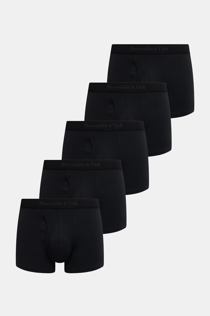 Μποξεράκια Abercrombie & Fitch 5-pack εφαρμοστό σορτς μπόξερ μαύρο KI114.4029.900