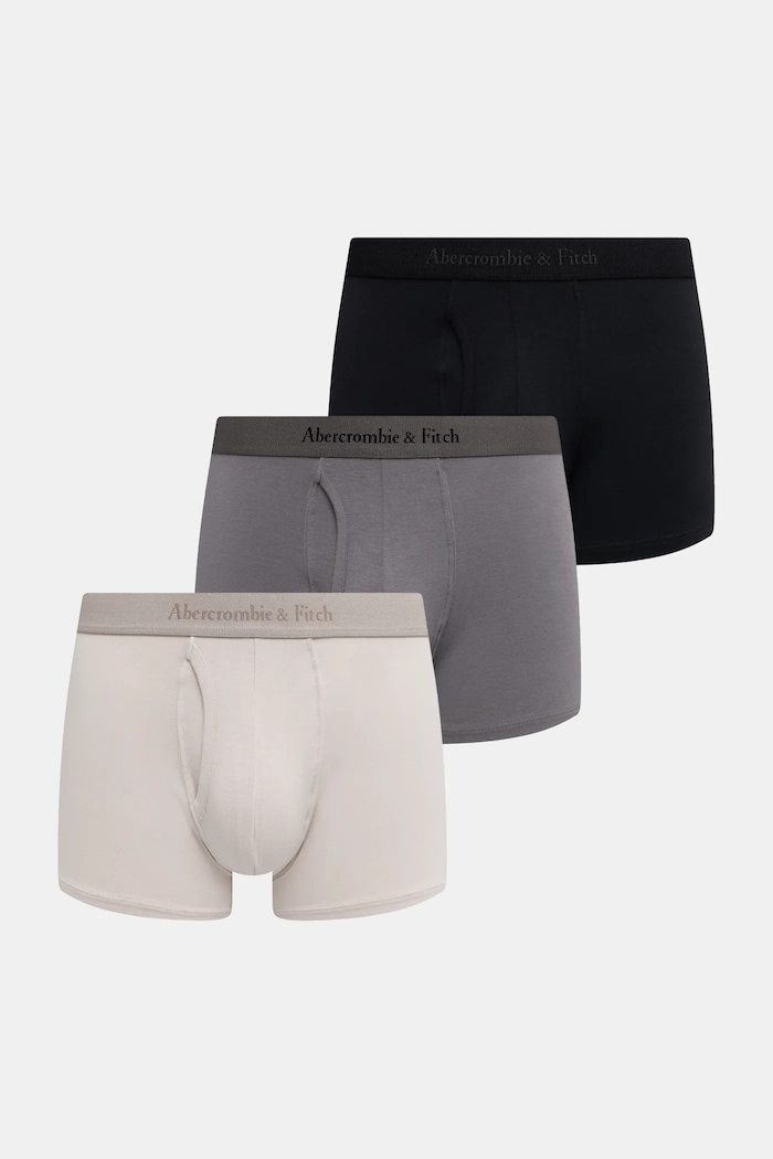 Abercrombie & Fitch Boxerky Abercrombie & Fitch 3-pak sivá KI114.4032.130