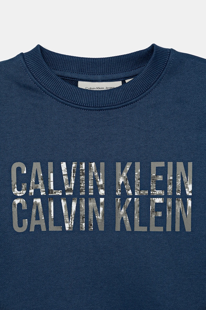Calvin Klein Jeans hanorac de bumbac pentru copii albastru IB0IB02527.9BYA