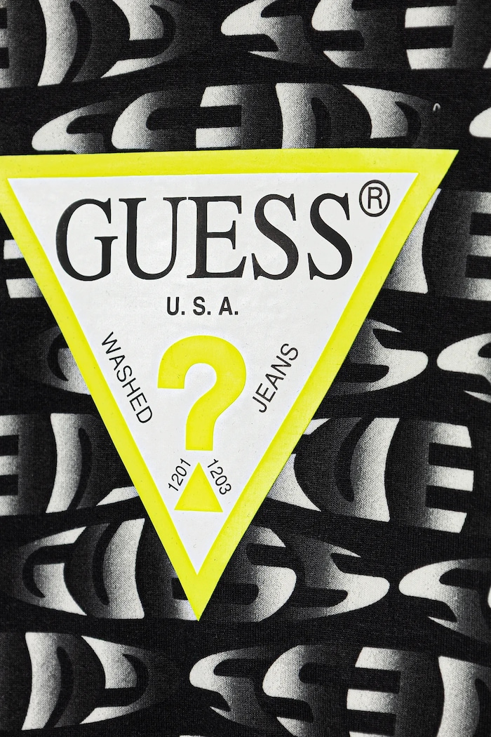 CHLAPEC Dětská bavlněná mikina Guess L5YQ00.KA6R4.9BYA černá