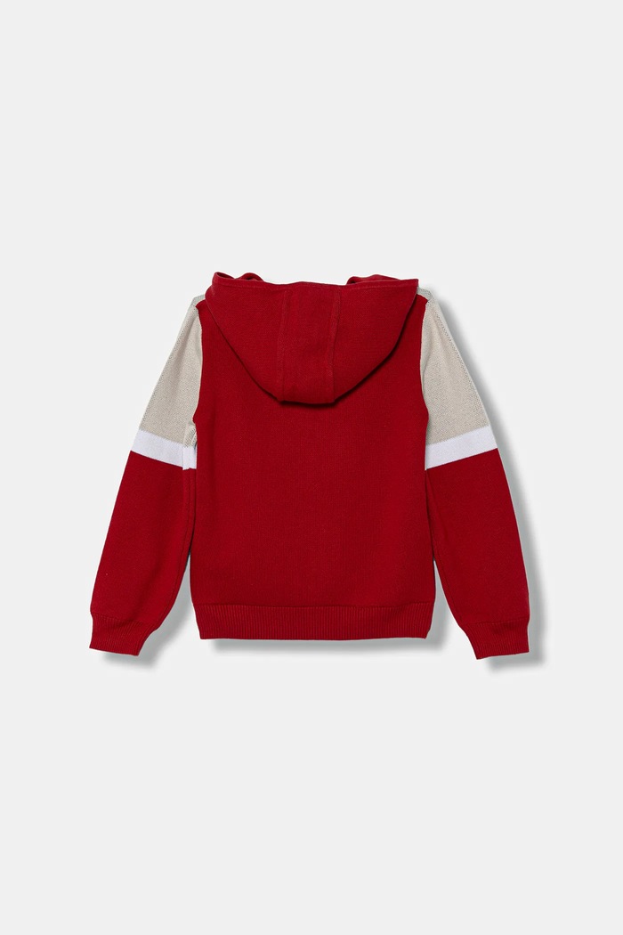 Guess cardigan din bumbac pentru copii N5YR02.Z0150.9BYA rosu AW25