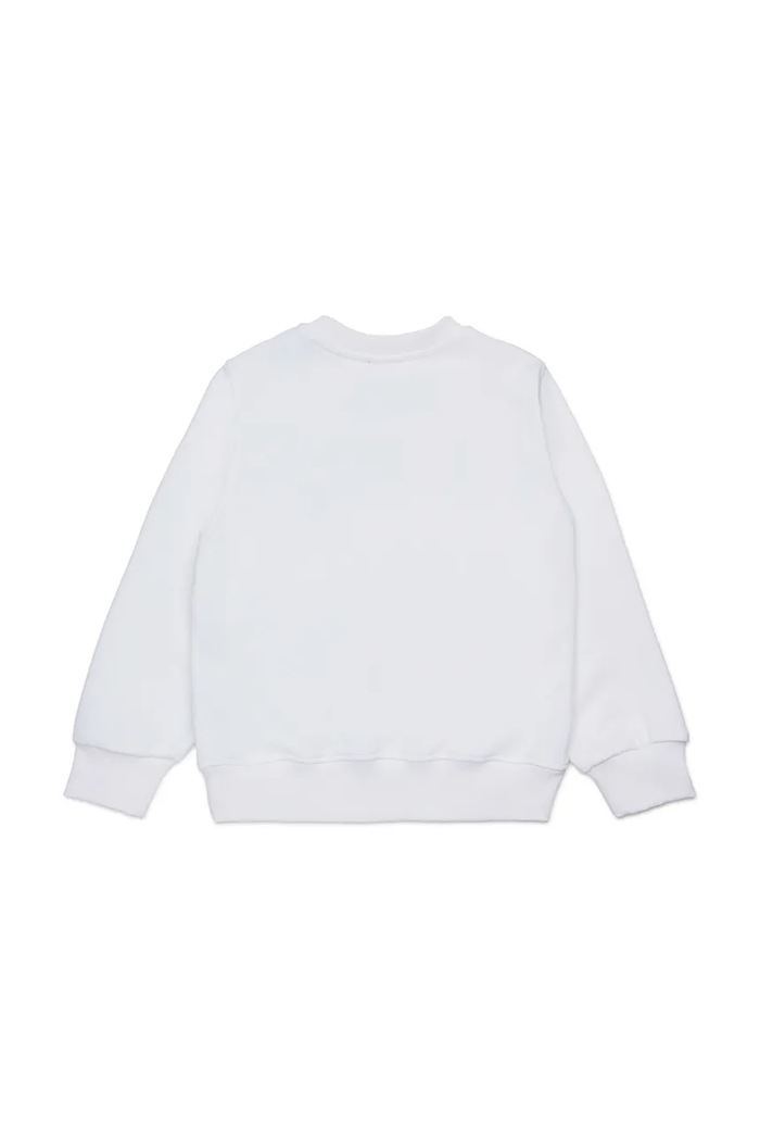 Diesel bluza bawełniana dziecięca SDROPS OVER SWEAT-SHIRT J02483 biały AW25