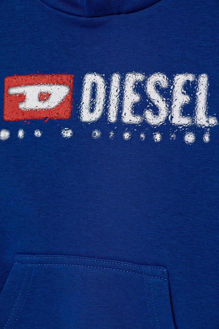 Момче Детски суичър Diesel SDROPSHOOD OVER SWEAT-SHIRT J02485 син