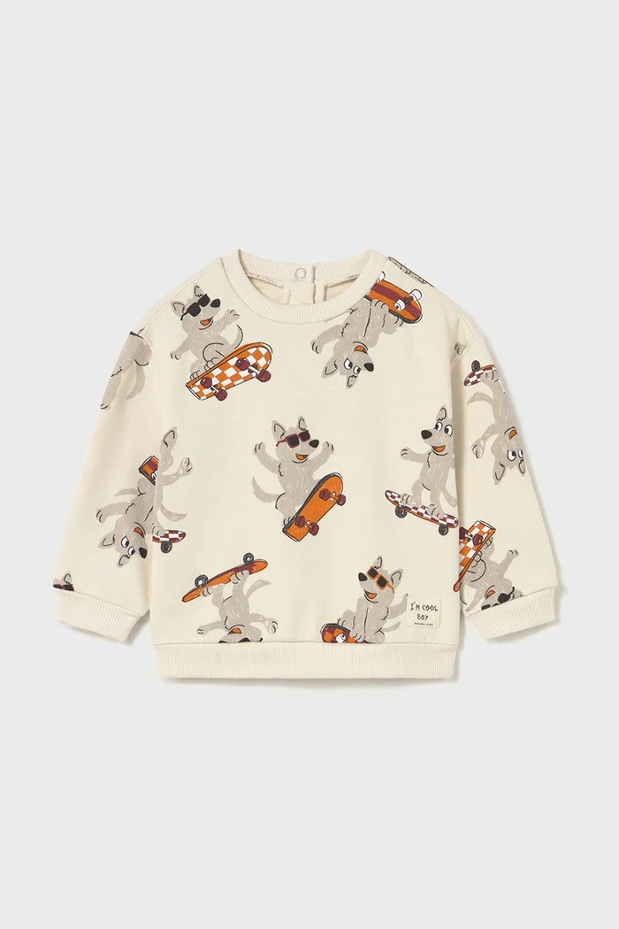Mayoral bluza dziecięca 2417.3E.Baby.9BYA beżowy AW25
