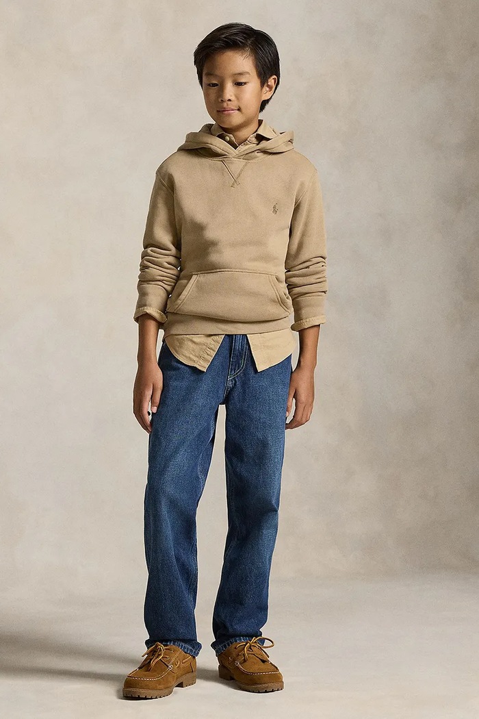 Dječja pamučna dukserica Polo Ralph Lauren bež 323749954062
