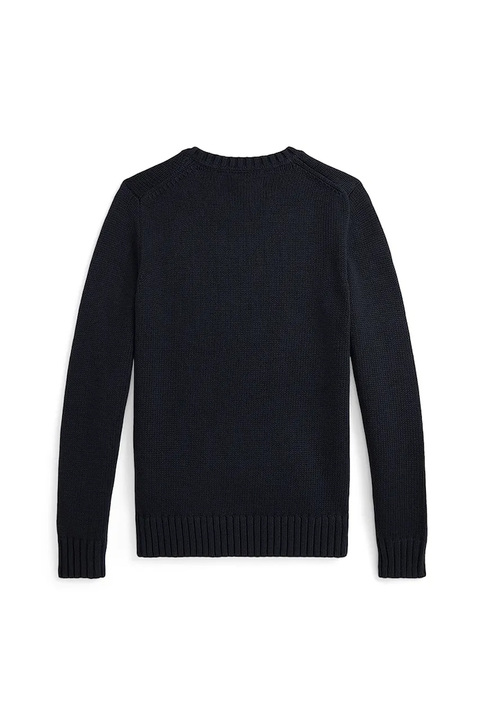 Detská bavlnená mikina Polo Ralph Lauren 323970429005 tmavomodrá AW25