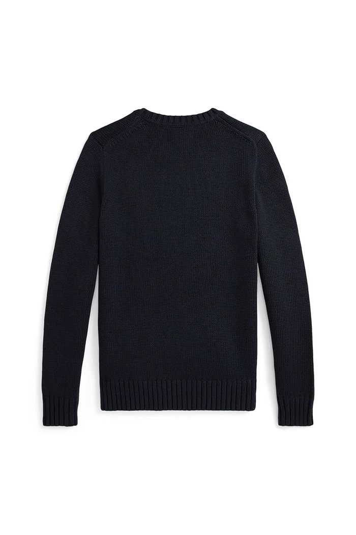 Detská bavlnená mikina Polo Ralph Lauren 323970429005 tmavomodrá AW25