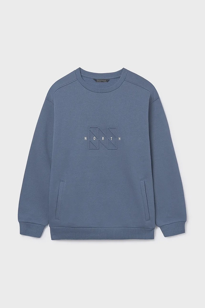 Mayoral Bluza dziecięca niebieski 7405.7D.Junior.9BYA