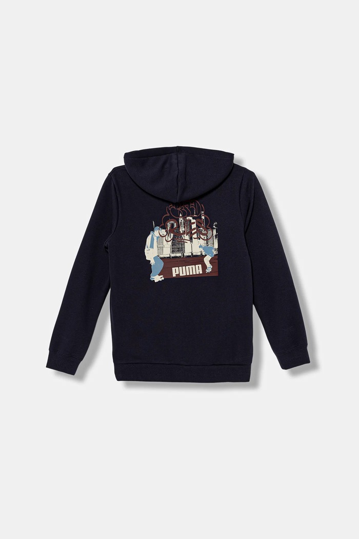 Детски суичър Puma MID90s Full-Zip FL B 688469. тъмносин AW25
