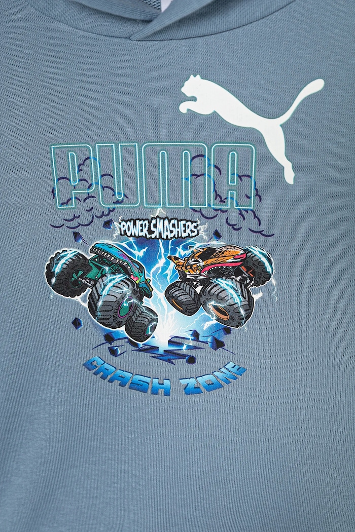 Chłopiec Puma bluza dziecięca PUMA X HOT WHEELS Graphic Hoodie TR 632396 niebieski