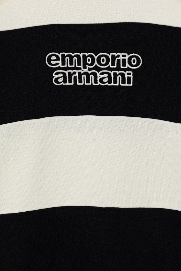 Chłopiec Emporio Armani bluza bawełniana dziecięca EB000770.AF16135 granatowy