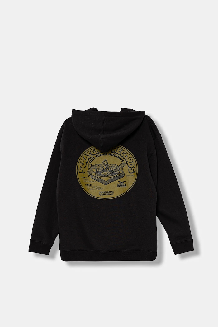 Vans Bluză copii Scratched Records Pullover VN000PXDBLK1 negru AW25