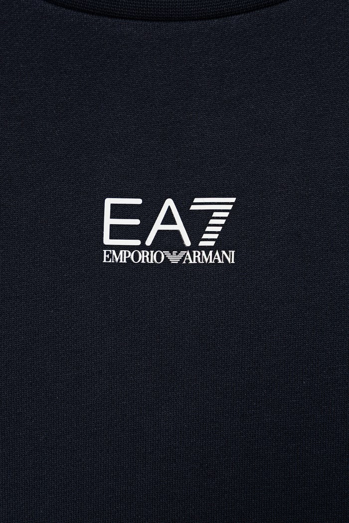 Chłopiec EA7 Emporio Armani bluza dziecięca z bawełną 7B000161.AF10368 granatowy