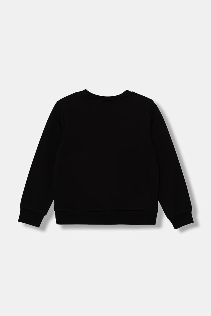 EA7 Emporio Armani bluza dziecięca z bawełną 7B000161.AF10368 czarny AW25
