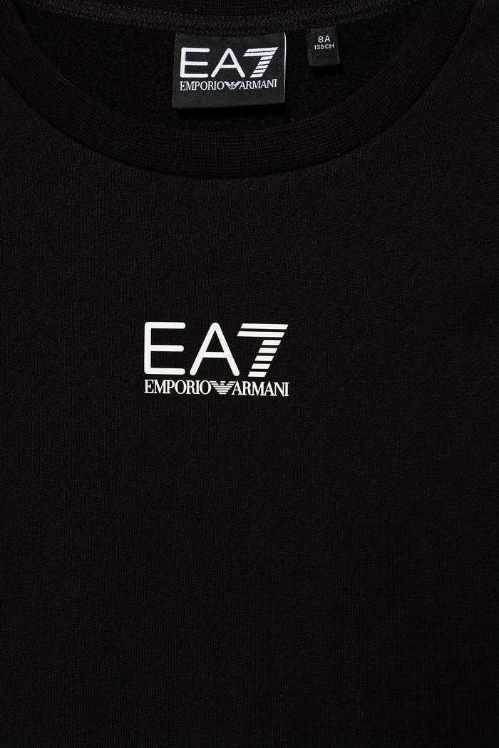 Chłopiec EA7 Emporio Armani bluza dziecięca z bawełną 7B000161.AF10368 czarny