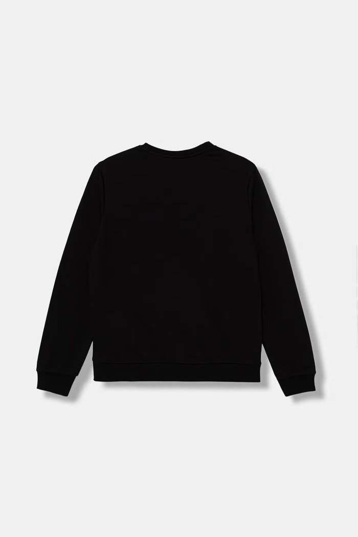 EA7 Emporio Armani bluza dziecięca z bawełną 7B000161.AF10368 czarny AW25