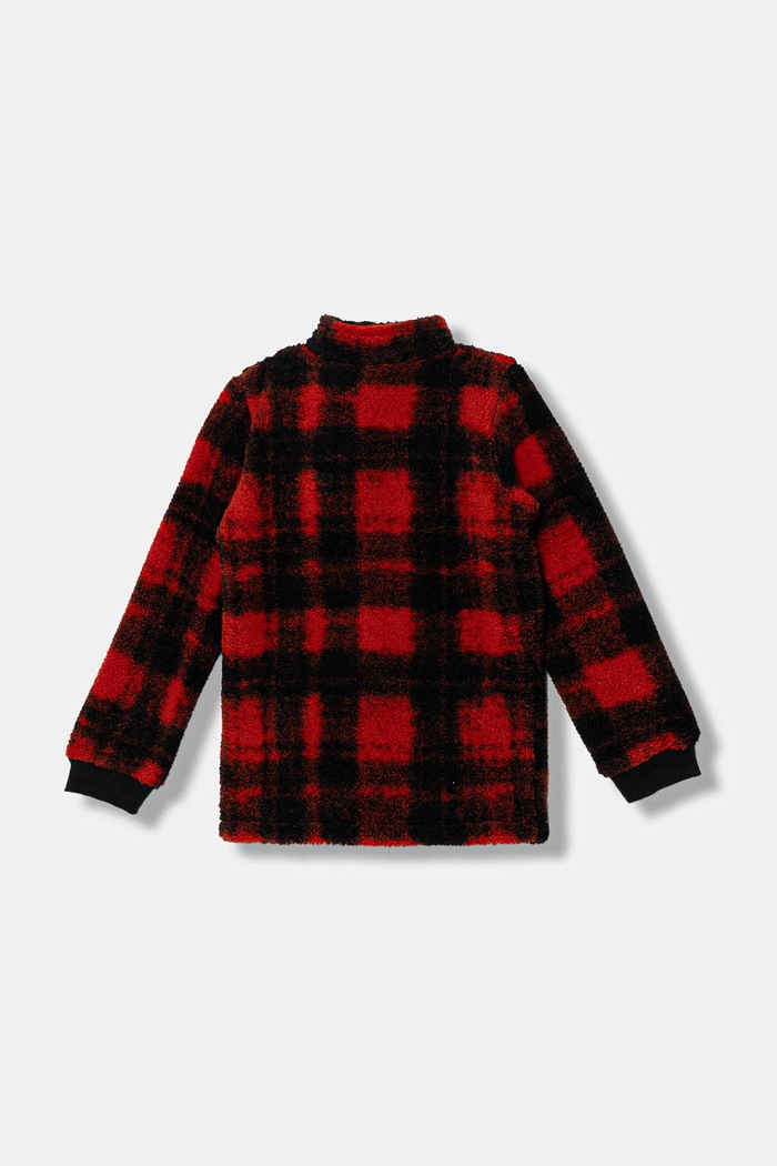Detská fleecová mikina Columbia Rugged Ridge 2097021 červená AW25