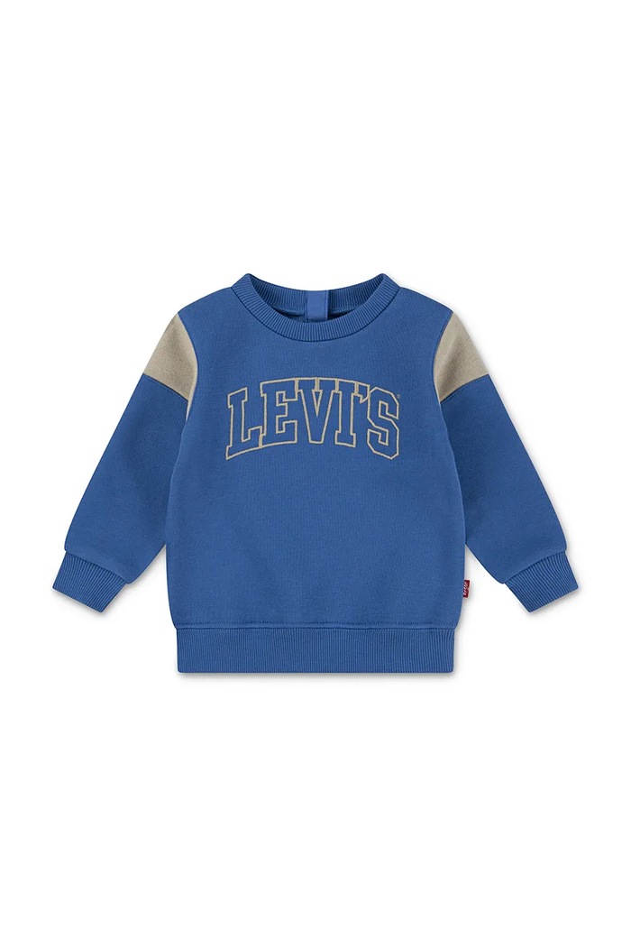 Levi's bluza dziecięca LEVI'S SPORTY CREW pozostałe niebieski 6EN726