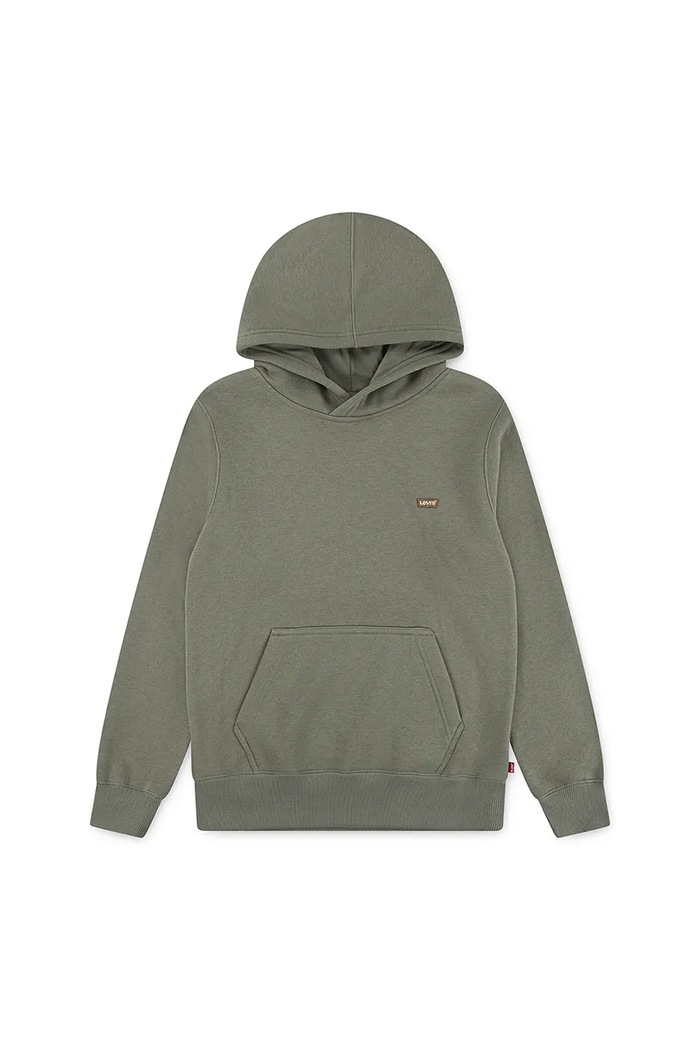 Detská mikina Levi's MINI BATWING HOODIE s kapucňou zelená 8EL452.B
