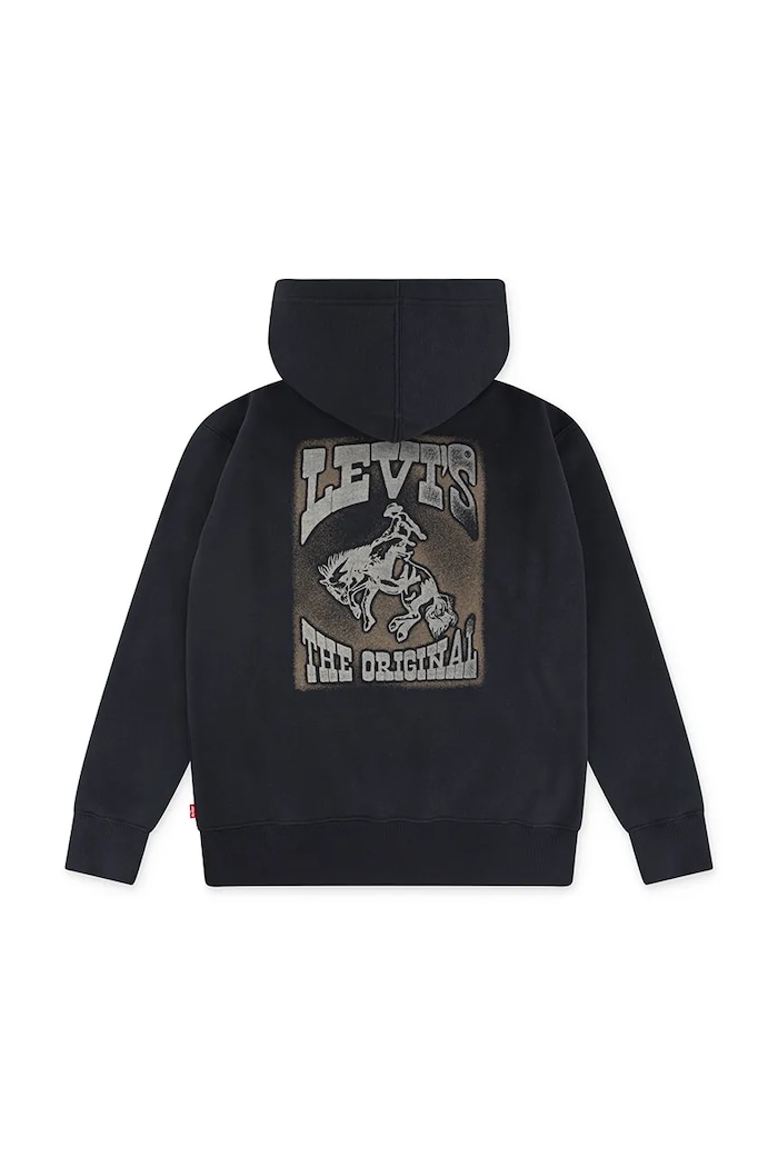 Detská mikina Levi's RODEO READY HOODIE 8EN965 čierna AW25