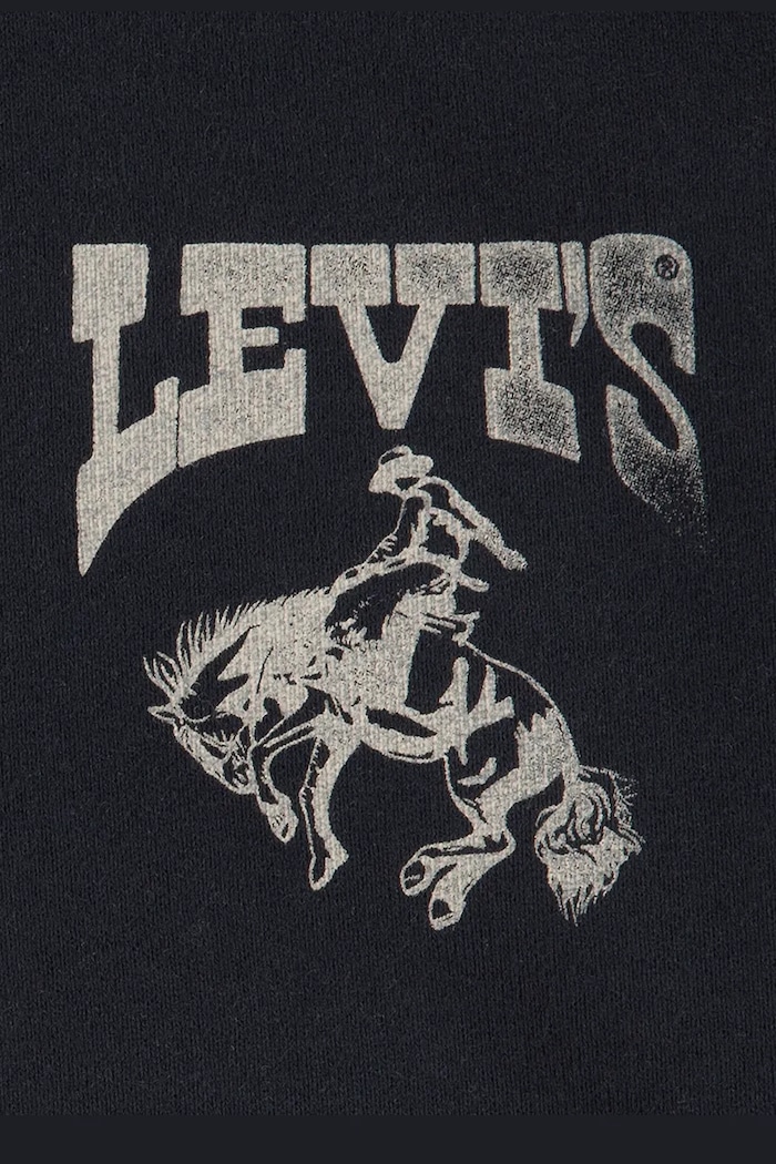 Detská mikina Levi's RODEO READY HOODIE čierna 8EN965