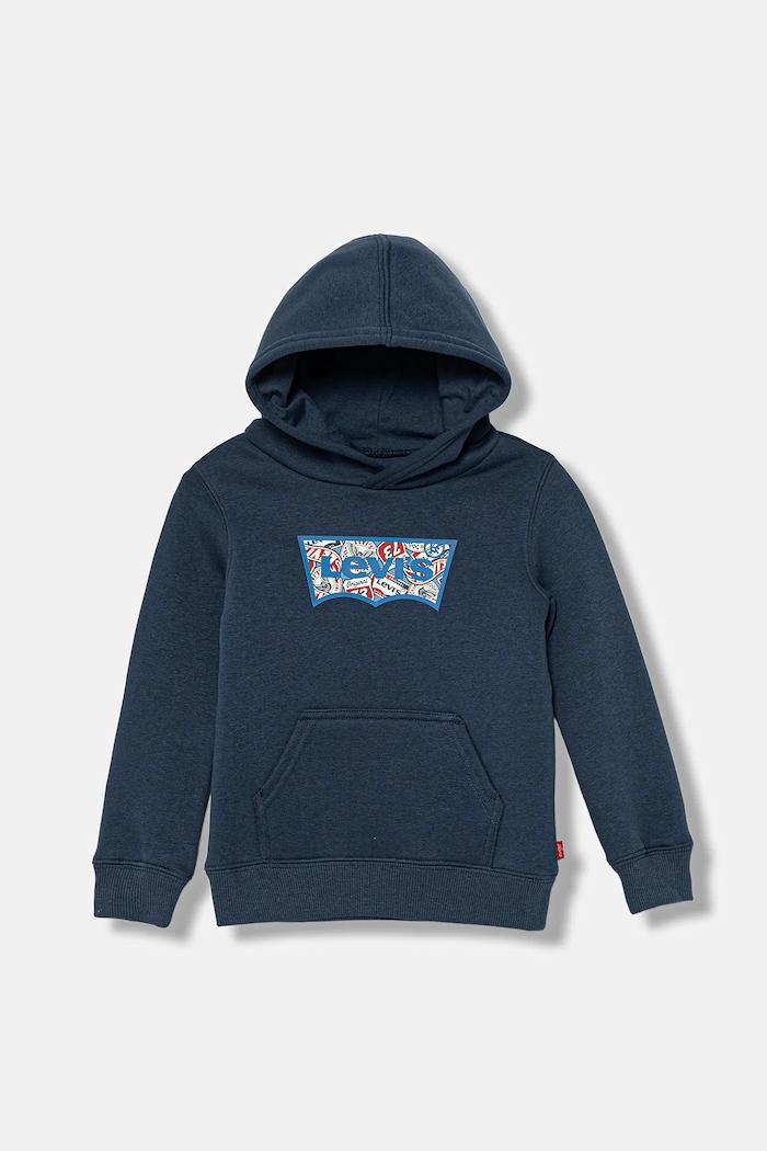 Levi's bluză copii ON THE ROAD BATWING HOODIE print bleumarin 8EP036