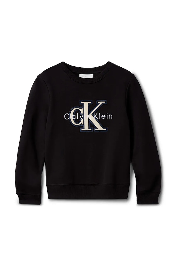 Calvin Klein Jeans bluză copii IB0IB02585.9BYA negru AW25