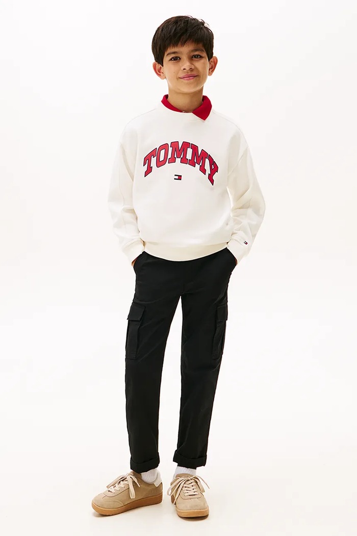 Detská mikina Tommy Hilfiger béžová KB0KB09899.128.176.9BYA