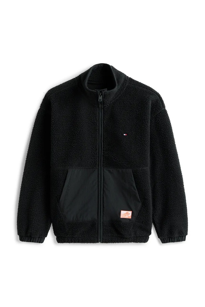Dětská mikina Tommy Hilfiger KB0KB09902.9BYA černá AW25