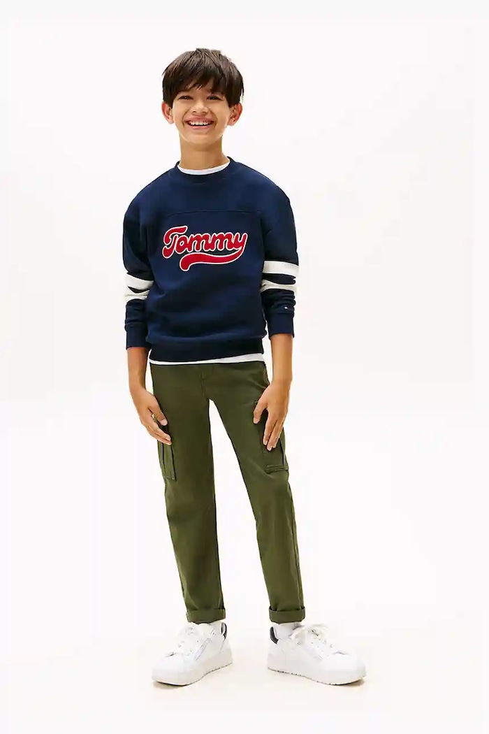 Παιδική μπλούζα Tommy Hilfiger KB0KB09985.9BYA σκούρο μπλε