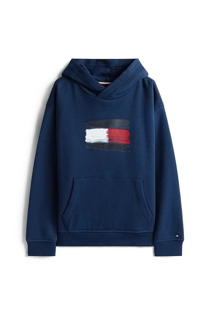 Детски суичър Tommy Hilfiger KB0KB10112.104.122.9BYA тъмносин AW25