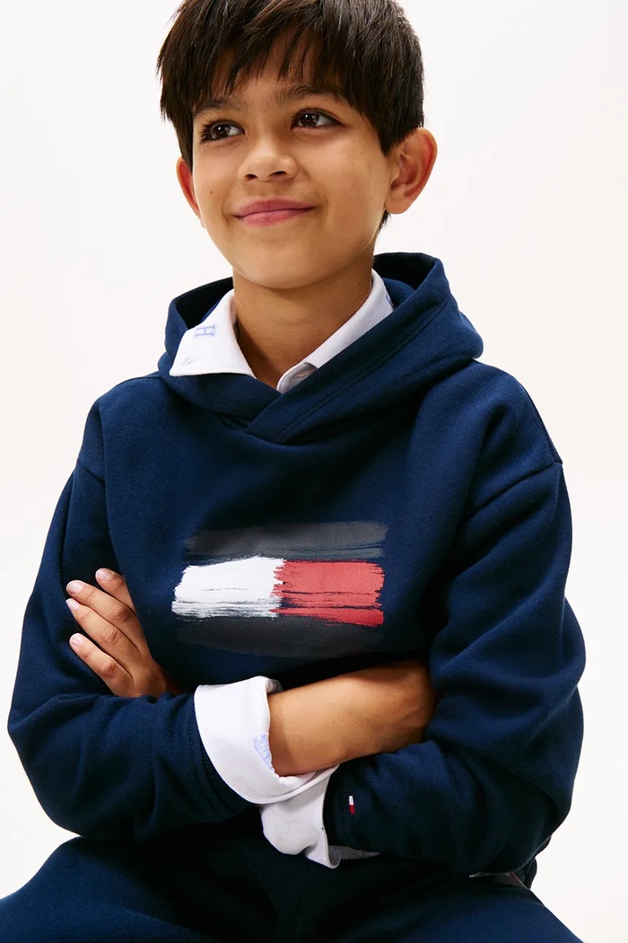 Момче Детски суичър Tommy Hilfiger KB0KB10112.104.122.9BYA тъмносин
