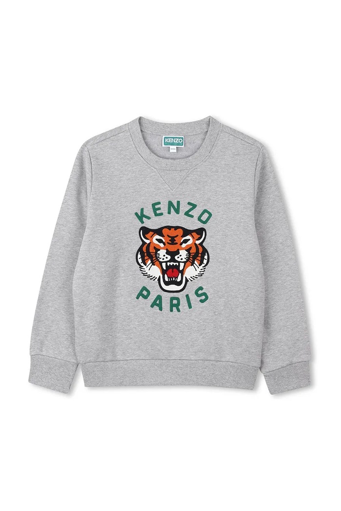 Detská bavlnená mikina Kenzo Kids bavlna sivá K61509.114.150
