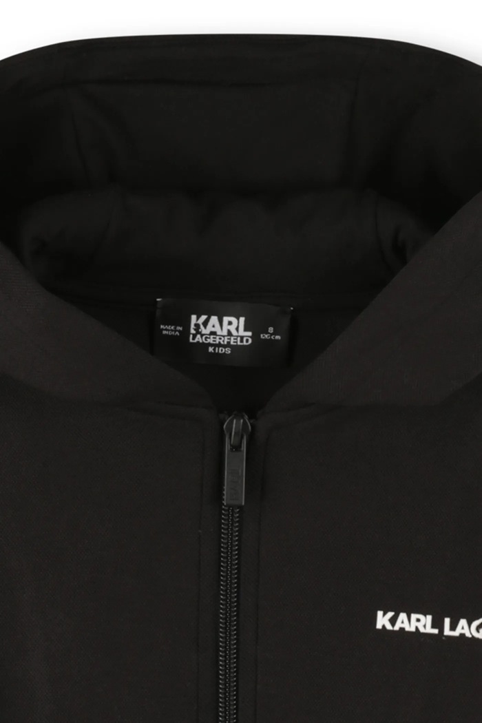 Παιδική μπλούζα Karl Lagerfeld μαύρο Z30641.86.108