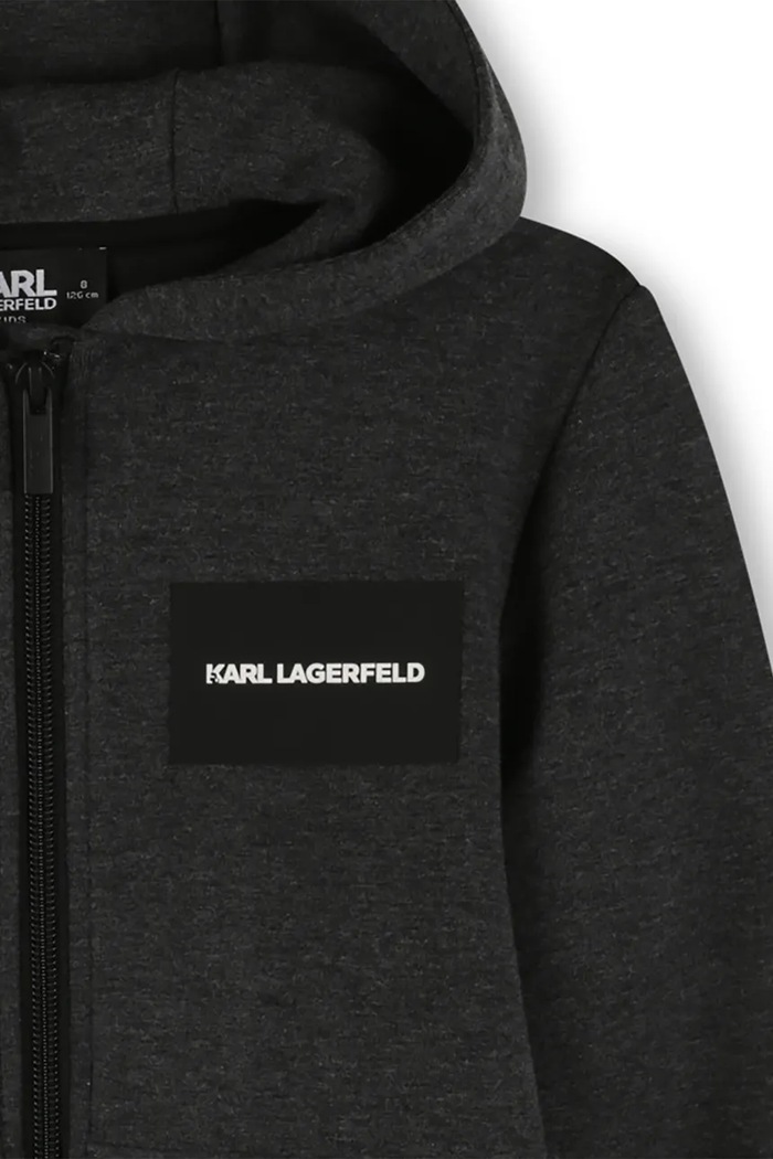 Παιδική μπλούζα Karl Lagerfeld γκρί Z30645.86.108